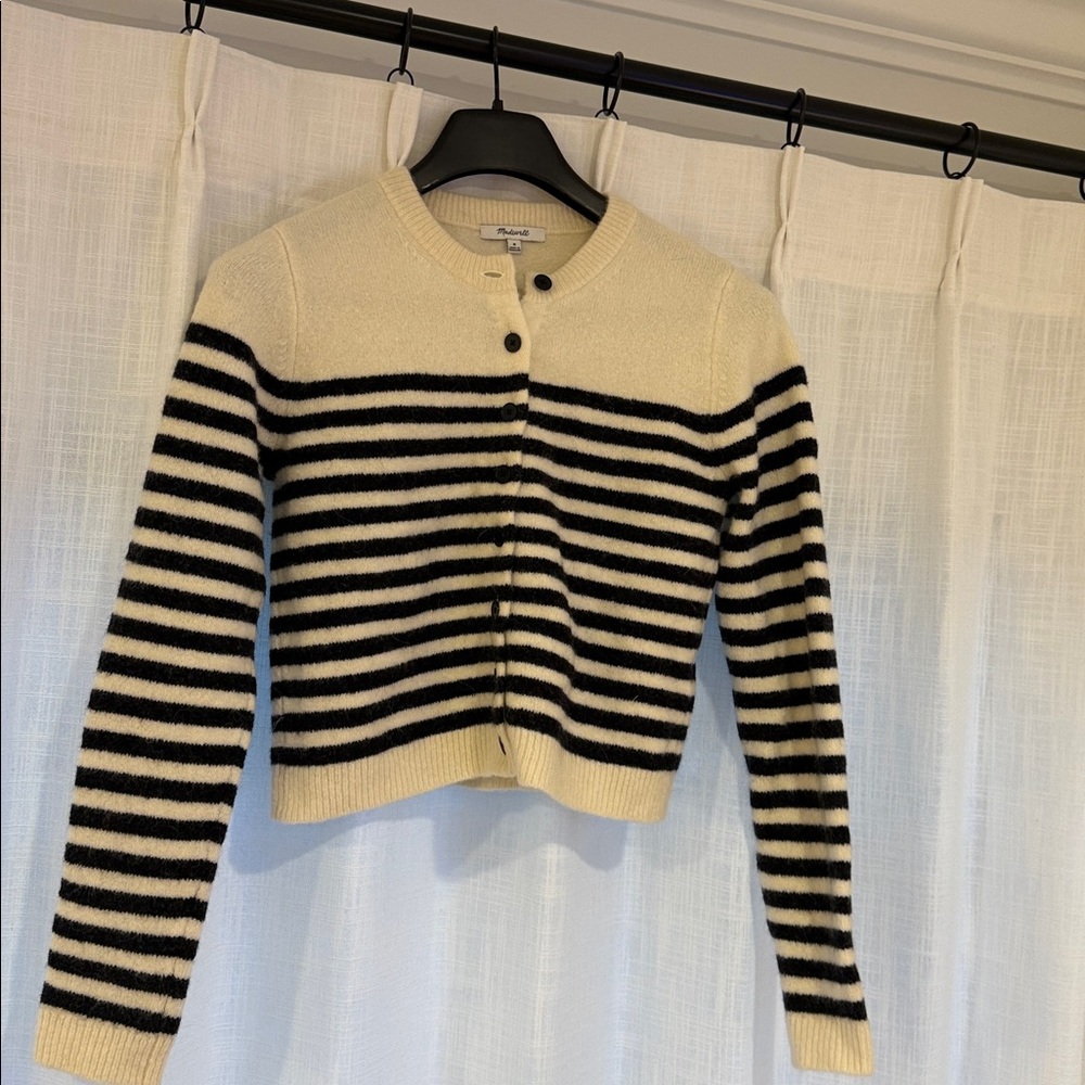 Madewell fuzzy cloudsoft shrunken cardigan
